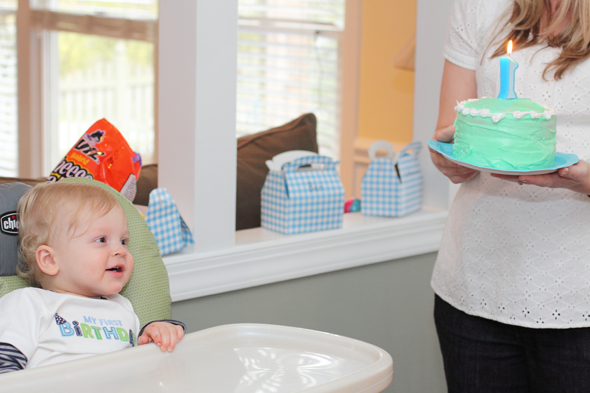 Birthday Boy Gets his Cake